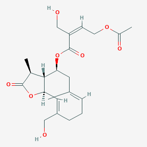 8alpha-O-(4-acetoxy-5-hydroxyangeloyl)-11beta,13-dihydrocnicin