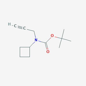 molecular formula C12H19NO2 B12624635 tert-Butyl cyclobutyl(prop-2-yn-1-yl)carbamate CAS No. 918422-87-4