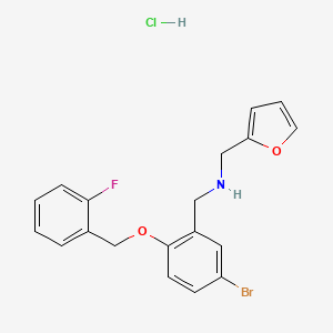 molecular formula C19H18BrClFNO2 B12624653 C19H18BrClFNO2 