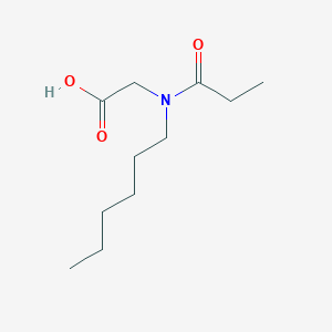 molecular formula C11H21NO3 B12624660 N-Hexyl-N-propanoylglycine CAS No. 920982-57-6