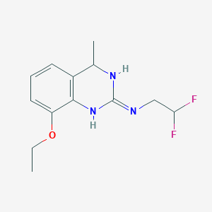 molecular formula C13H17F2N3O B12624672 N-(2,2-Difluoroethyl)-8-ethoxy-4-methyl-1,4-dihydroquinazolin-2-amine CAS No. 918136-36-4