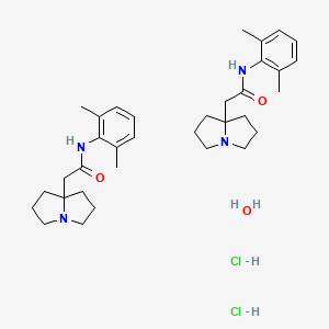 molecular formula C34H52Cl2N4O3 B1262474 Pilsicainide hydrochloride hydrate 