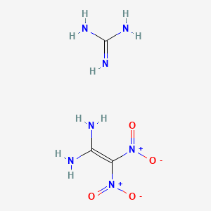 molecular formula C3H9N7O4 B12624750 2,2-Dinitroethene-1,1-diamine;guanidine CAS No. 921770-43-6