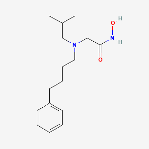 molecular formula C16H26N2O2 B12624752 N-Hydroxy-N~2~-(2-methylpropyl)-N~2~-(4-phenylbutyl)glycinamide CAS No. 919996-35-3
