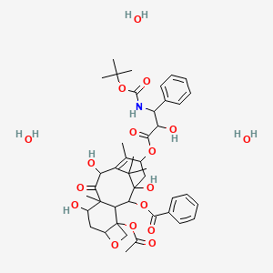 molecular formula C43H59NO17 B1262476 Docetaxel trihydrate 