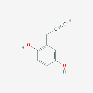 molecular formula C9H8O2 B12624766 2-(Prop-2-yn-1-yl)benzene-1,4-diol CAS No. 918495-59-7