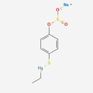 molecular formula C8H9HgNaO3S2 B1262488 Sodium timerfonate CAS No. 5964-24-9