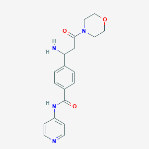molecular formula C19H22N4O3 B12624899 4-[1-Amino-3-(morpholin-4-yl)-3-oxopropyl]-N-(pyridin-4-yl)benzamide CAS No. 920273-07-0