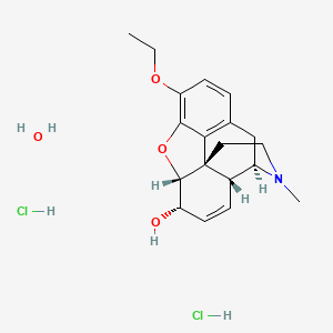 molecular formula C19H27Cl2NO4 B1262490 Ethylmorphine hydrochloride hydrate 