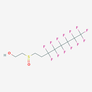 molecular formula C10H9F13O2S B12624933 2-(3,3,4,4,5,5,6,6,7,7,8,8,8-Tridecafluorooctane-1-sulfinyl)ethan-1-ol CAS No. 917966-98-4