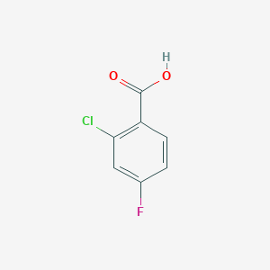 molecular formula C7H4ClFO2 B126250 2-氯-4-氟苯甲酸 CAS No. 2252-51-9