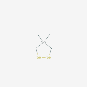 molecular formula C4H10Se2Sn B12625035 4,4-Dimethyl-1,2,4-diselenastannolane CAS No. 918904-65-1