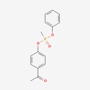 molecular formula C15H15O4P B12625057 4-Acetylphenyl phenyl methylphosphonate CAS No. 918660-71-6