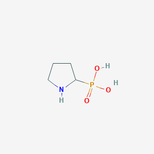 molecular formula C4H10NO3P B126251 2-Pyrrolidinylphosphonic acid CAS No. 73858-59-0