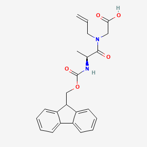 molecular formula C23H24N2O5 B12625180 N-{[(9H-Fluoren-9-yl)methoxy]carbonyl}-L-alanyl-N-prop-2-en-1-ylglycine CAS No. 918942-22-0