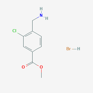 molecular formula C9H11BrClNO2 B12625257 Methyl 4-(aminomethyl)-3-chlorobenzoate hydrobromide 