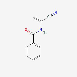 molecular formula C10H8N2O B12625269 N-(1-Cyanovinyl)benzamide CAS No. 959014-77-8