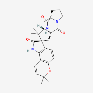molecular formula C26H29N3O4 B1262528 (-)-Versicolamide B 