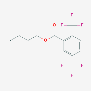 molecular formula C13H12F6O2 B12625283 Butyl 2,5-bis(trifluoromethyl)benzoate CAS No. 919536-03-1