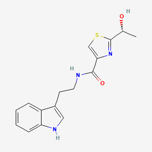 molecular formula C16H17N3O2S B1262541 bacillamide B 