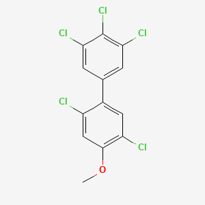 molecular formula C13H7Cl5O B12625461 2,3',4',5,5'-Pentachloro-4-methoxy-1,1'-biphenyl CAS No. 920513-29-7