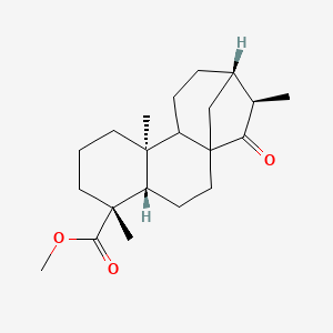 molecular formula C21H32O3 B1262549 Methyl 15-oxokauran-18-oate 