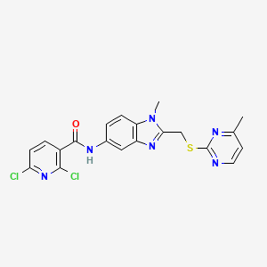 molecular formula C20H16Cl2N6OS B12625630 C20H16Cl2N6OS 