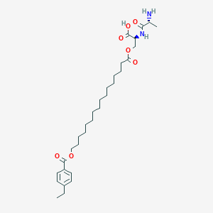 molecular formula C31H50N2O7 B12625664 D-Alanyl-O-{16-[(4-ethylbenzoyl)oxy]hexadecanoyl}-L-serine CAS No. 921934-25-0