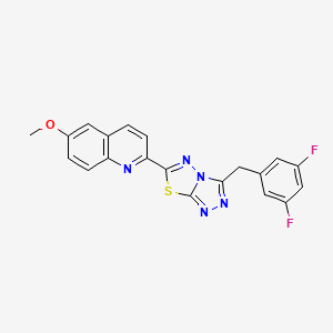 molecular formula C20H13F2N5OS B12625685 C20H13F2N5OS 