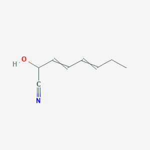 molecular formula C8H11NO B12625699 2-Hydroxyocta-3,5-dienenitrile CAS No. 920491-63-0