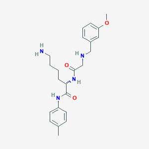 molecular formula C23H32N4O3 B12625746 N-[(3-Methoxyphenyl)methyl]glycyl-N-(4-methylphenyl)-L-lysinamide CAS No. 918436-03-0
