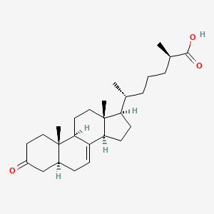 molecular formula C27H42O3 B1262579 (25R)-Δ(7)-达福克隆酸 