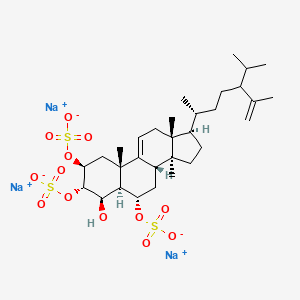 molecular formula C31H49Na3O13S3 B1262584 Spheciosterol sulfate B 