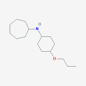 molecular formula C16H31NO B12625879 N-(4-propoxycyclohexyl)cycloheptanamine CAS No. 920280-57-5