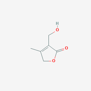 molecular formula C6H8O3 B1262589 3-羟甲基-4-甲基-呋喃-2(5H)-酮 