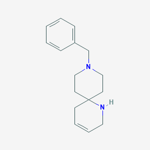 molecular formula C16H22N2 B12625898 9-Benzyl-1,9-diazaspiro[5.5]undec-3-ene CAS No. 918896-21-6