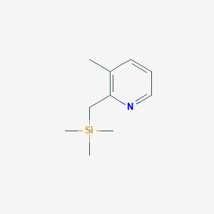 molecular formula C10H17NSi B126259 3-Methyl-2-((trimethylsilyl)methyl)pyridine CAS No. 158588-01-3