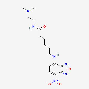 molecular formula C16H24N6O4 B1262591 HCK-123 dye 