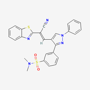 molecular formula C27H21N5O2S2 B12625932 C27H21N5O2S2 