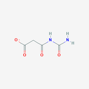 molecular formula C4H5N2O4- B1262594 3-氧代-3-脲基丙酸酯 