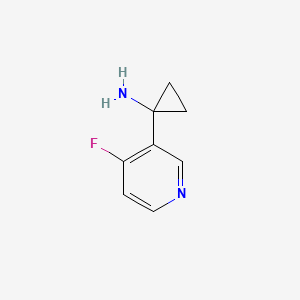 molecular formula C8H9FN2 B12625999 1-(4-Fluoro-pyridin-3-YL)-cyclopropylamine 