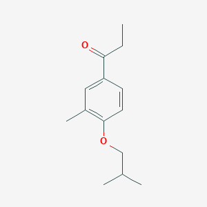 molecular formula C14H20O2 B12626007 4'-iso-Butoxy-3'-methylpropiophenone 