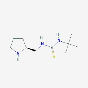 molecular formula C10H21N3S B12626049 N-tert-Butyl-N'-{[(2S)-pyrrolidin-2-yl]methyl}thiourea CAS No. 921611-97-4