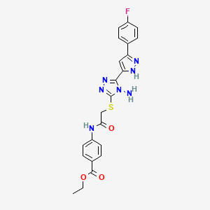 molecular formula C22H20FN7O3S B12626090 C22H20FN7O3S 