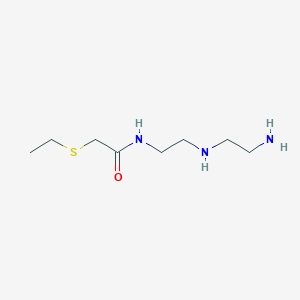 molecular formula C8H19N3OS B12626128 Acetamide, N-[2-[(2-aminoethyl)amino]ethyl]-2-(ethylthio)- CAS No. 942292-25-3