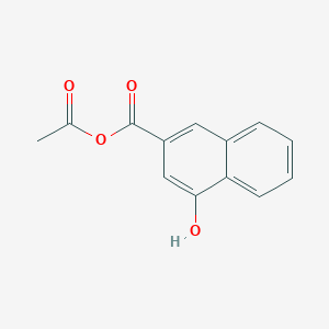 molecular formula C13H10O4 B12626130 2-Naphthalenecarboxylic acid, 4-hydroxy-, anhydride with acetic acid 