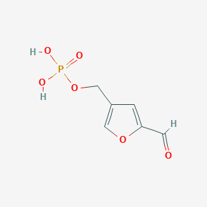molecular formula C6H7O6P B1262622 4-(Phosphooxymethyl)-2-furancarboxaldehyde 
