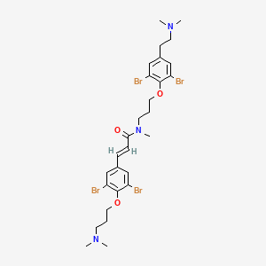 molecular formula C28H37Br4N3O3 B1262628 Psammaplysene D 