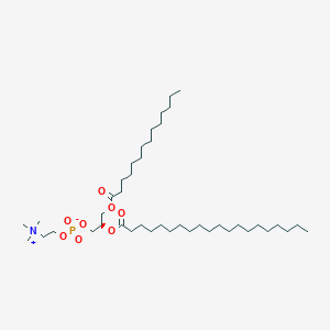 molecular formula C42H84NO8P B1262631 1-Tetradecanoyl-2-eicosanoyl-sn-glycero-3-phosphocholine 