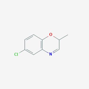 molecular formula C9H8ClNO B12626335 6-Chloro-2-methyl-2H-1,4-benzoxazine CAS No. 918968-05-5